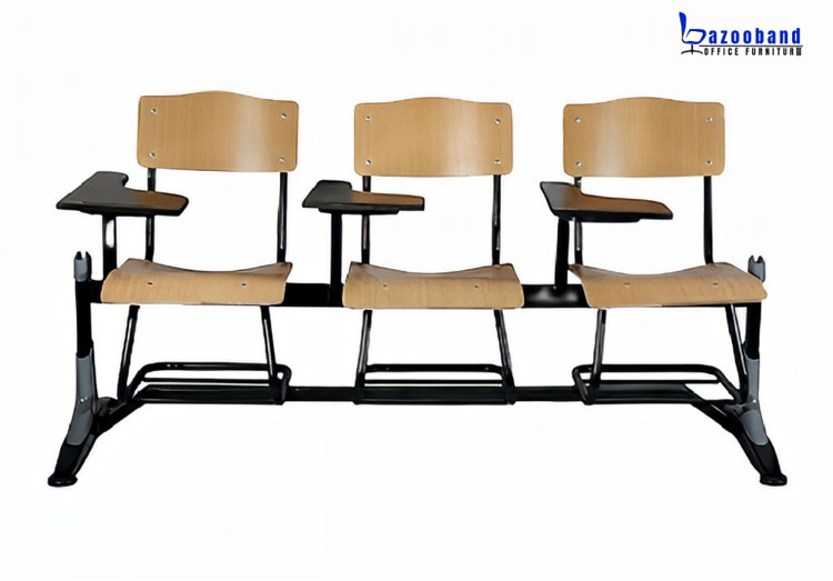 صندلی دانشجویی چوبی MDF دسته دار-11