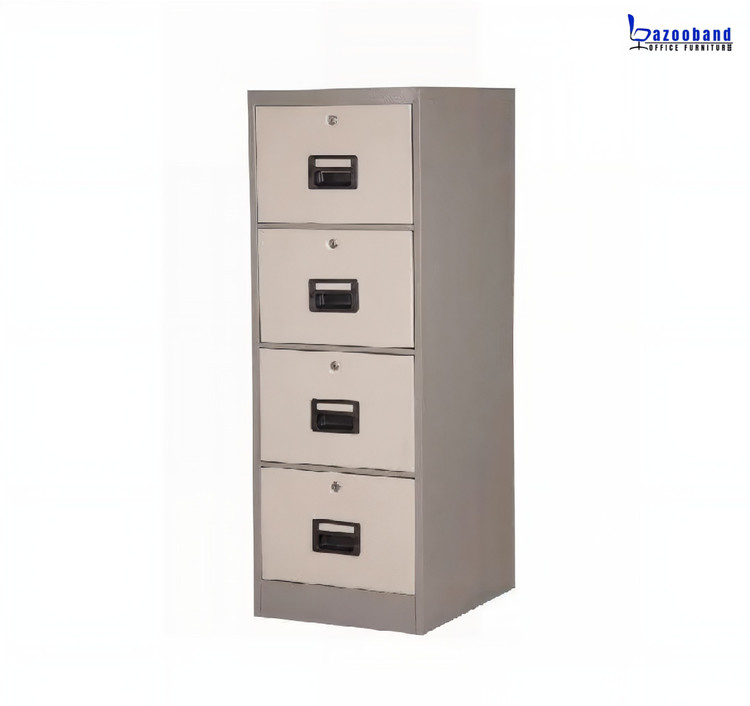 فایل اداری قلزی قفل دار چهار کشابه-3