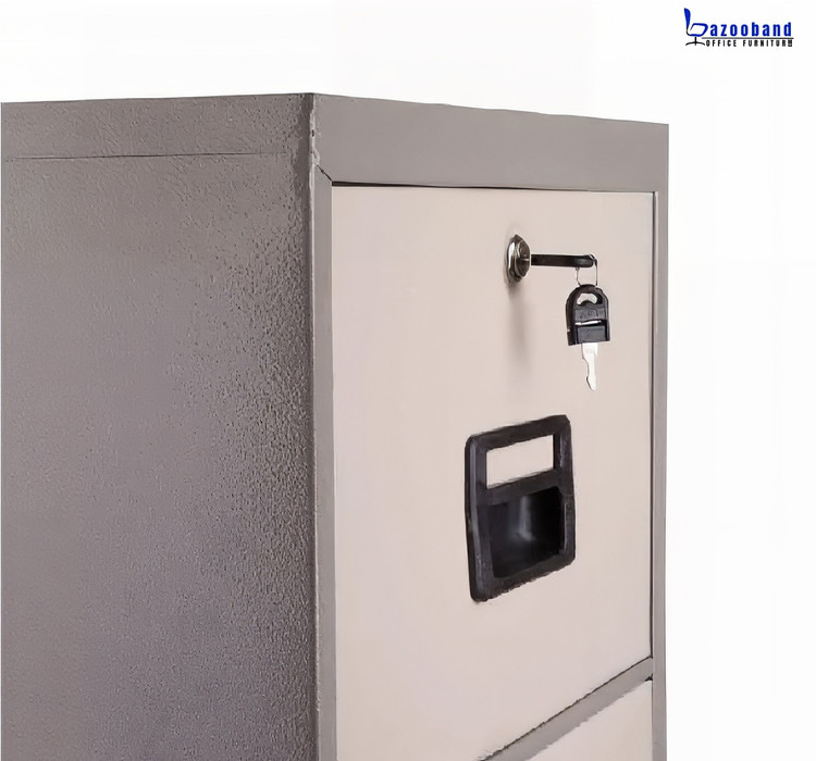 فایل اداری قلزی قفل دار چهار کشابه-2