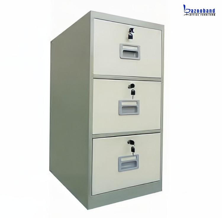 فایل اداری فلزی قفل دار سه کشابه9