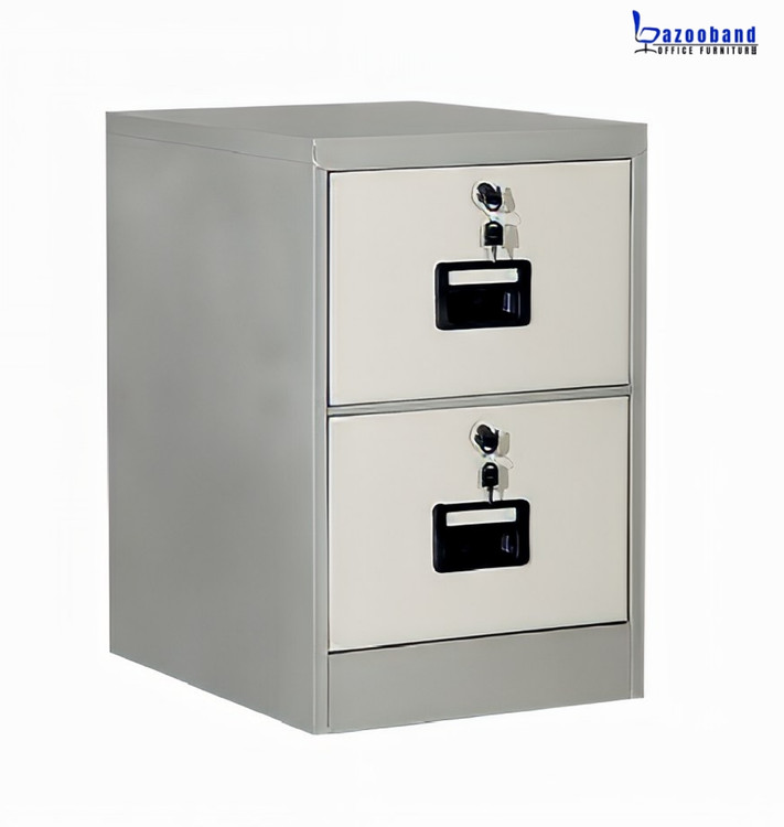 فایل اداری فلزی قفل دار دو کشابه