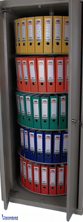 کمد فلزی بایگانی گردان دو درب زونکن خور1