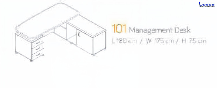 میز مدیریت ال شکل کد 147-3