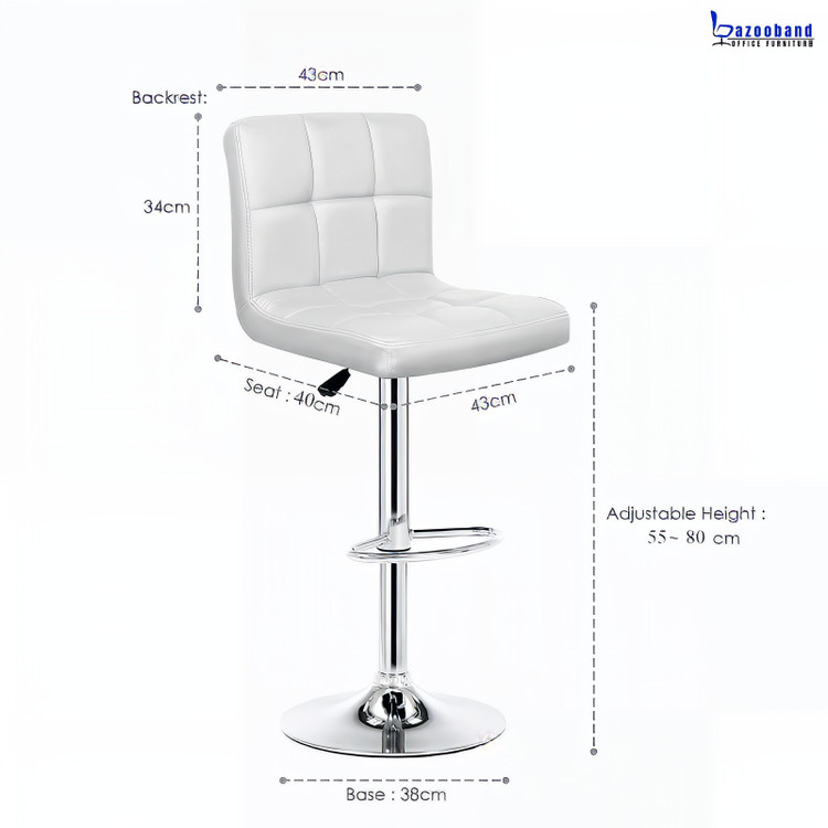 صندلی کانتر مدل کیوب بدون دسته با کد E609-4