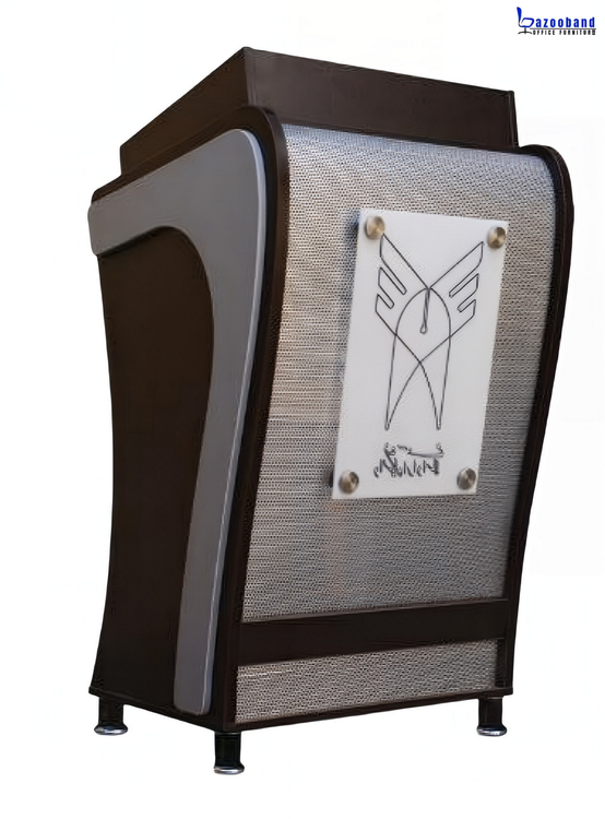 تریبون سخنرانی طرح توری دار ساده