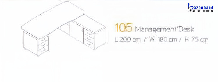 میز مدیریت اداری کد 105