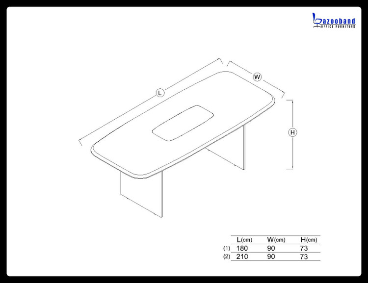 میز کنفرانس بزرگ کد 501