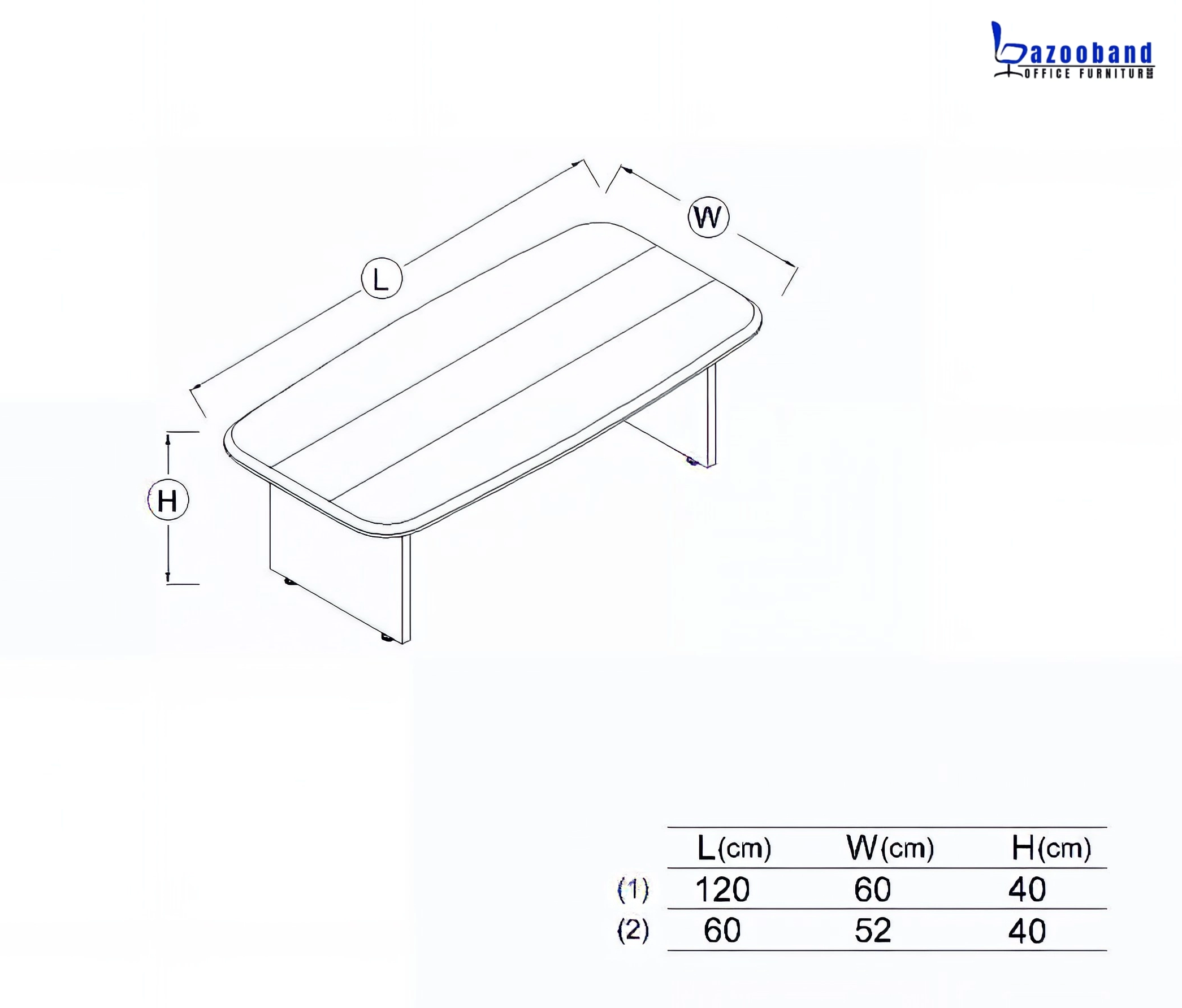 میز کنفرانسی بزرگ کد 505
