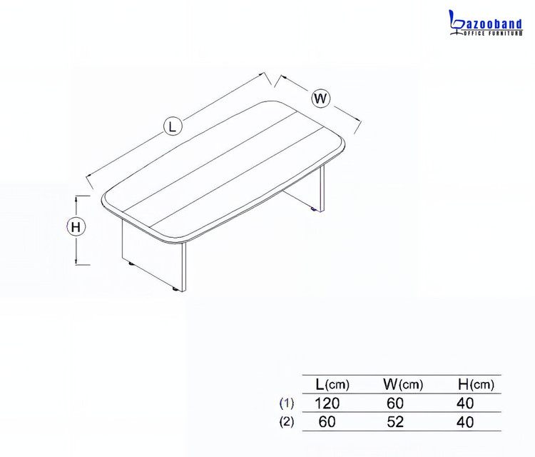 میز کنفرانسی بزرگ کد 505