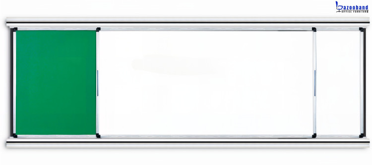 تابلو آموزشی بزرگ ترکیبی وایت برد و گرین برد ریلی