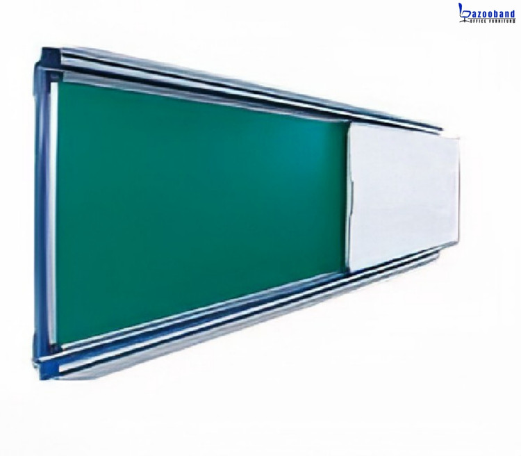 تابلو آموزشی بزرگ ترکیبی وایت برد و گرین برد ریلی