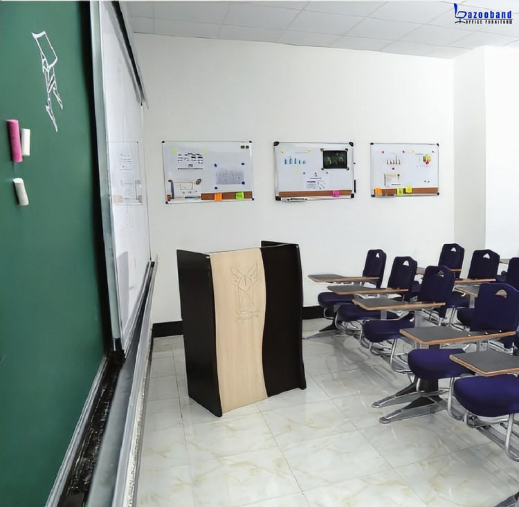 تابلو آموزشی بزرگ ترکیبی وایت برد و گرین برد ریلی