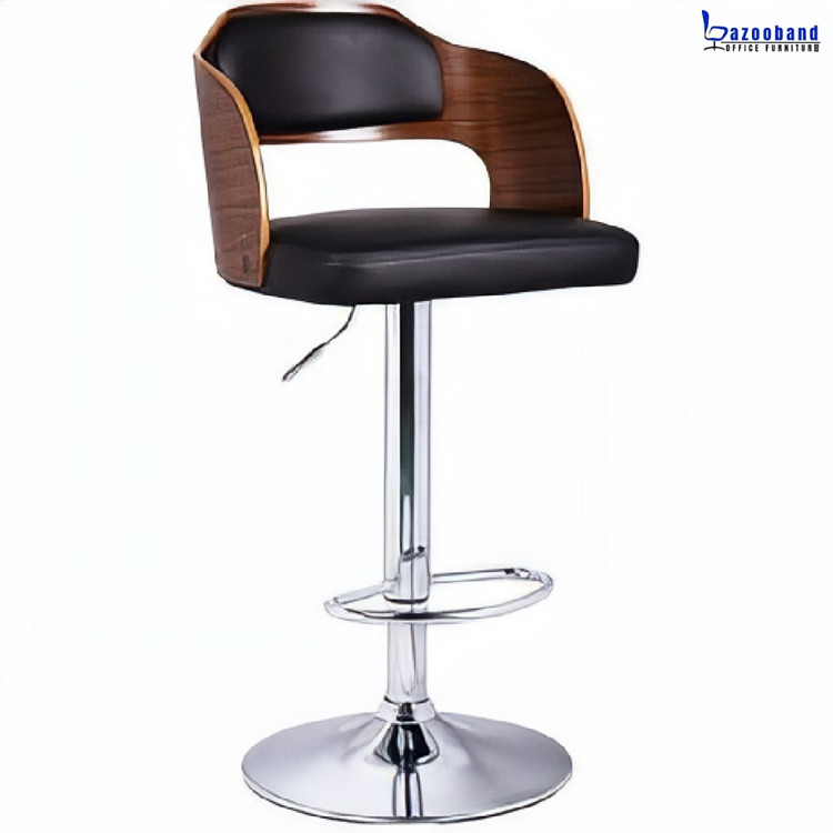 صندلی کانتر چوبی با پایه متنوع کد E807