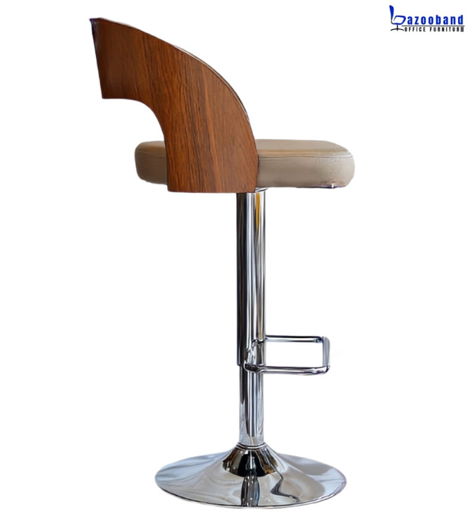 صندلی کانتر چوبی با پایه متنوع کد E807
