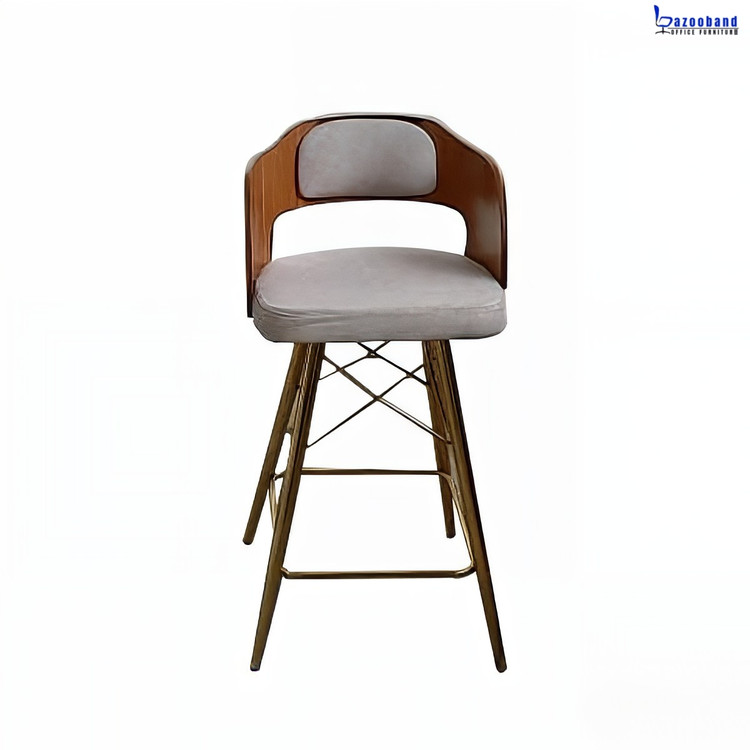 صندلی کانتر چوبی با پایه متنوع کد E807