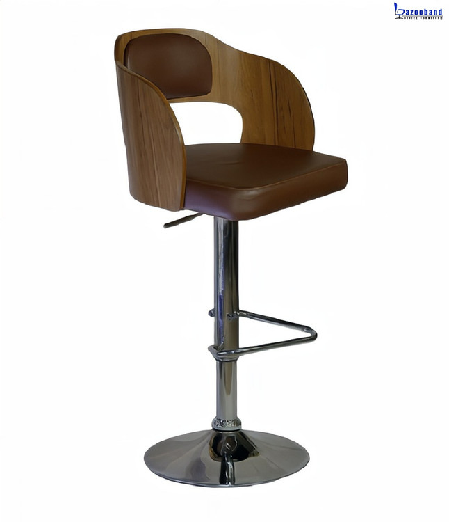 صندلی کانتر چوبی با پایه متنوع کد E807