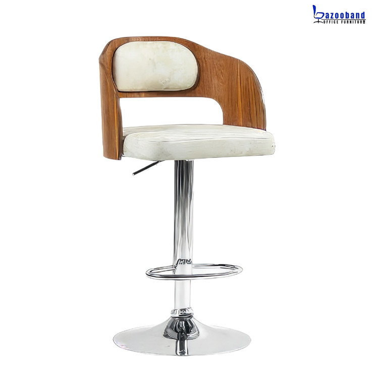 صندلی کانتر چوبی با پایه متنوع کد E807