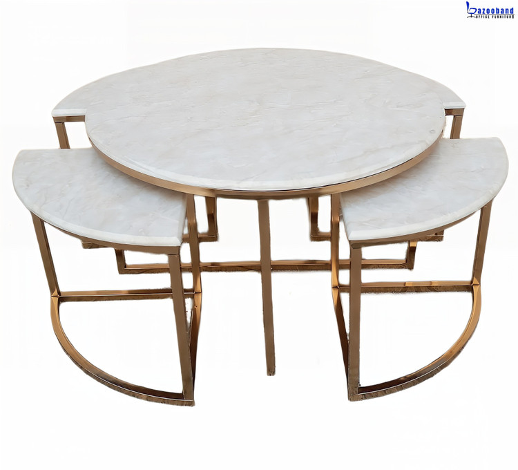 ست میز جلو مبلی و عسلی مدل پیزا کروی شکل