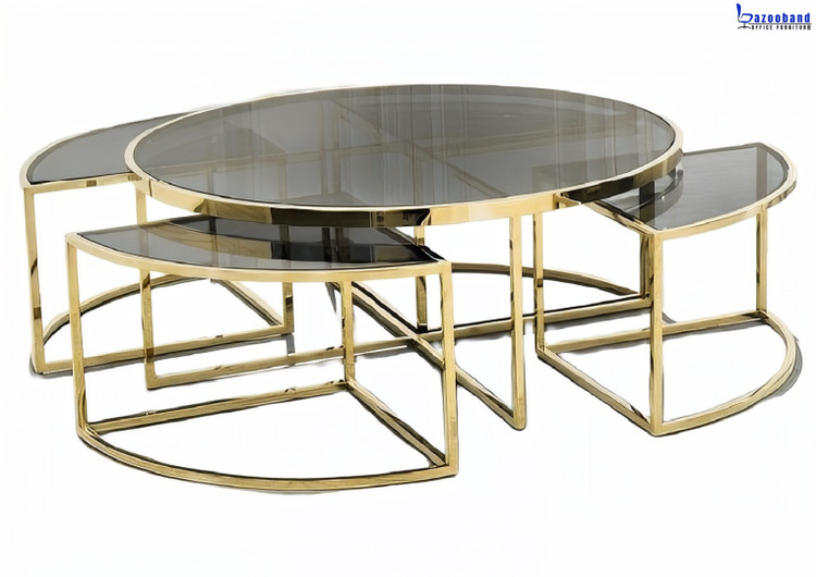ست میز جلو مبلی و عسلی مدل پیزا کروی شکل