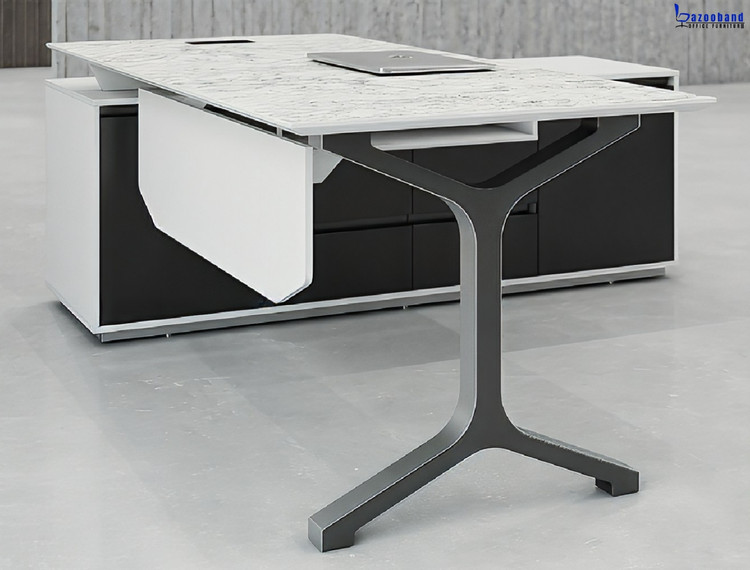 میز مدیریت ترکیب ام دی اف، فلز و آلومینیوم کد 1009