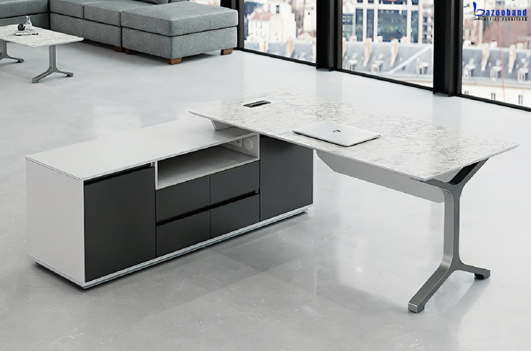 میز مدیریت ترکیب ام دی اف، فلز و آلومینیوم کد 1009