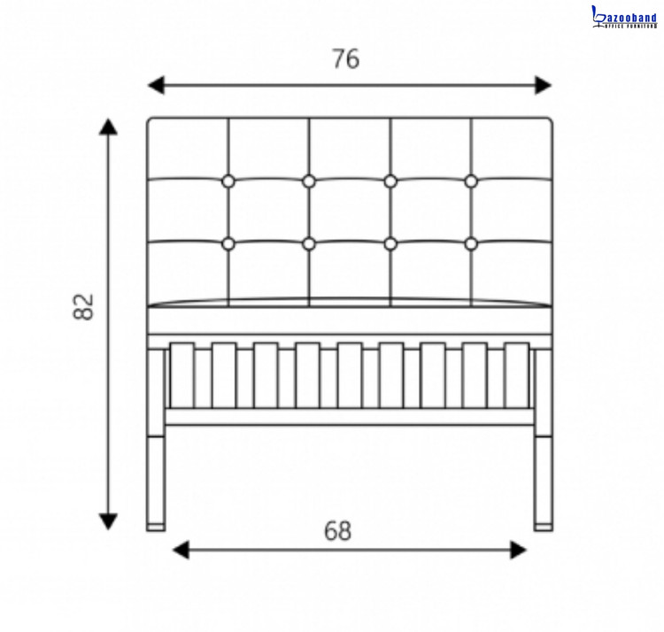 مبل اداری تک نفره مدل بارسلونا BARCELONA