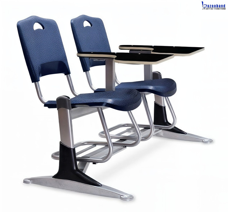 صندلی فایبرگلاس دانشجویی دسته دار و ردیفی