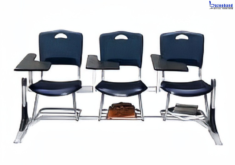 صندلی فایبرگلاس دانشجویی دسته دار و ردیفی
