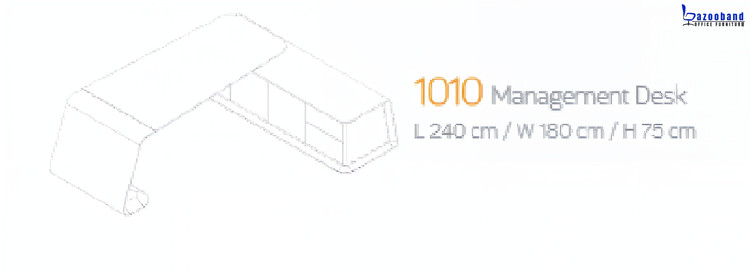 میز مدیریت مدرن ام دی اف کد 1010