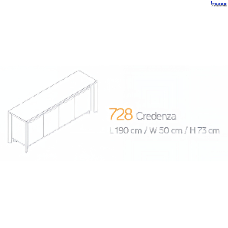 کنسول کردنزا ام دی اف با فریم آلومینیومی کد 728