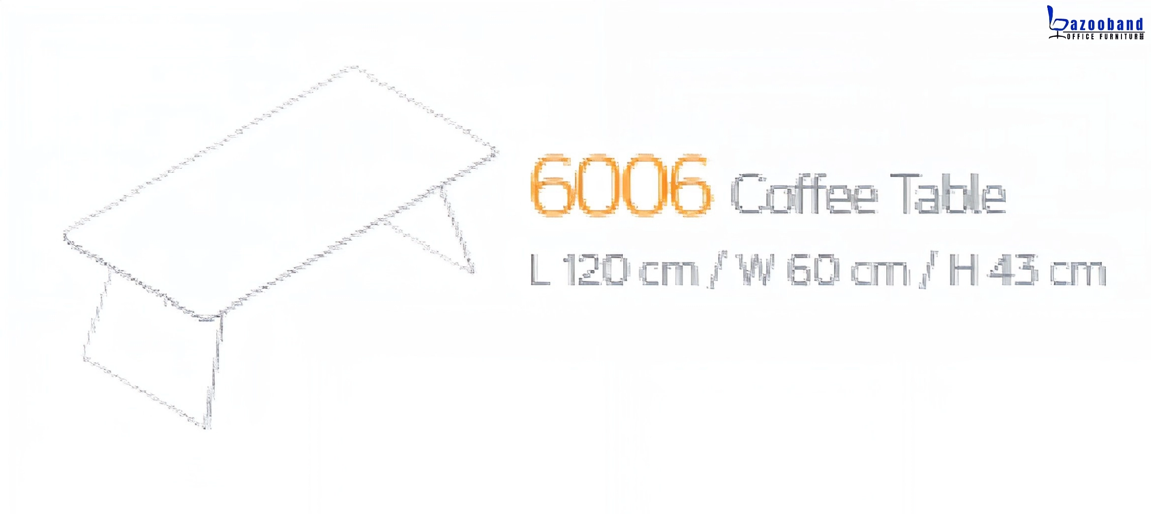 میز جلو مبلی یا کافی تیبل کد 6006