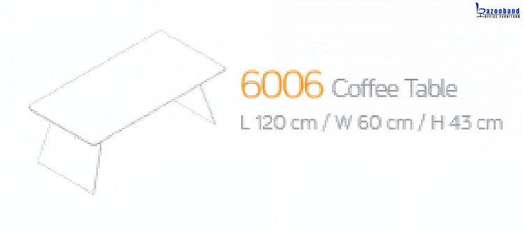 میز جلو مبلی یا کافی تیبل کد 6006