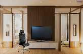 صندلی مدیریتی چرخ دار چرمی با کد L80-LA
