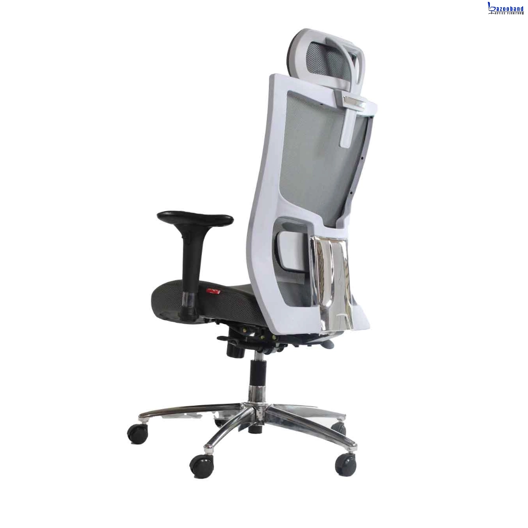 صندلی مدیریتی چرخ دار و جک دار مش توری با کد L80-ZM