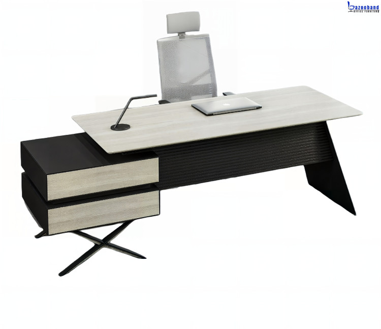 میز مدیریت ترکیب ام دی اف و پایه فلزی کد 1006