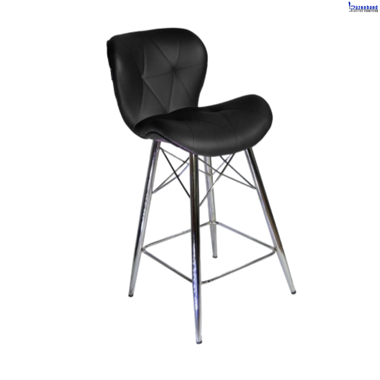 صندلی کانتر طرح زین اسبی با پایه فلزی