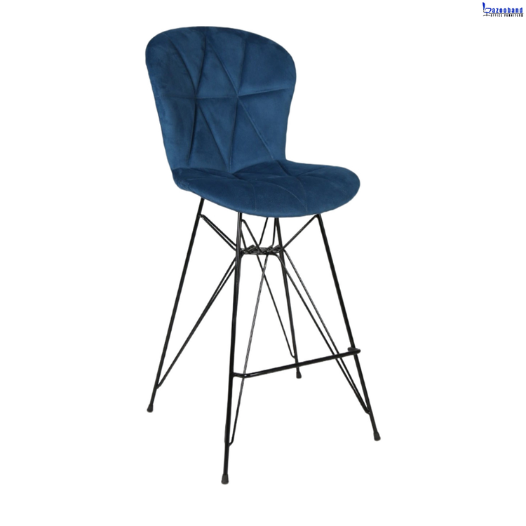 صندلی کانتر طرح زین اسبی با پایه فلزی