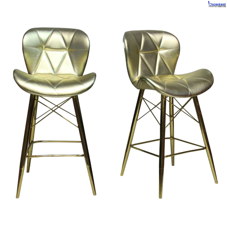 صندلی کانتر طرح زین اسبی با پایه فلزی