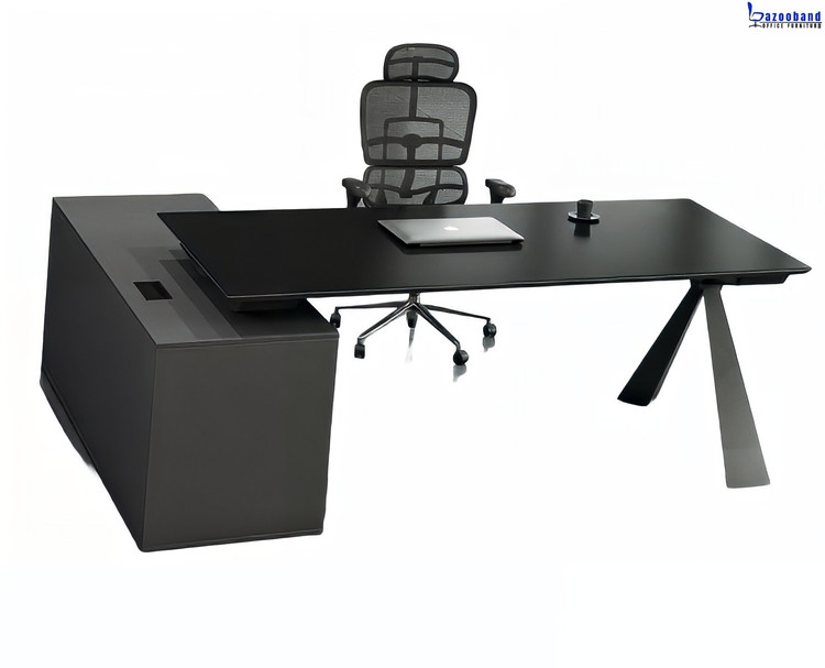 میز مدیریت ترکیب ام دی اف و پایه فلزی کد 1012