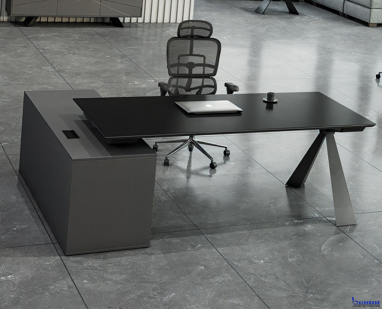 میز مدیریت ترکیب ام دی اف و پایه فلزی کد 1012