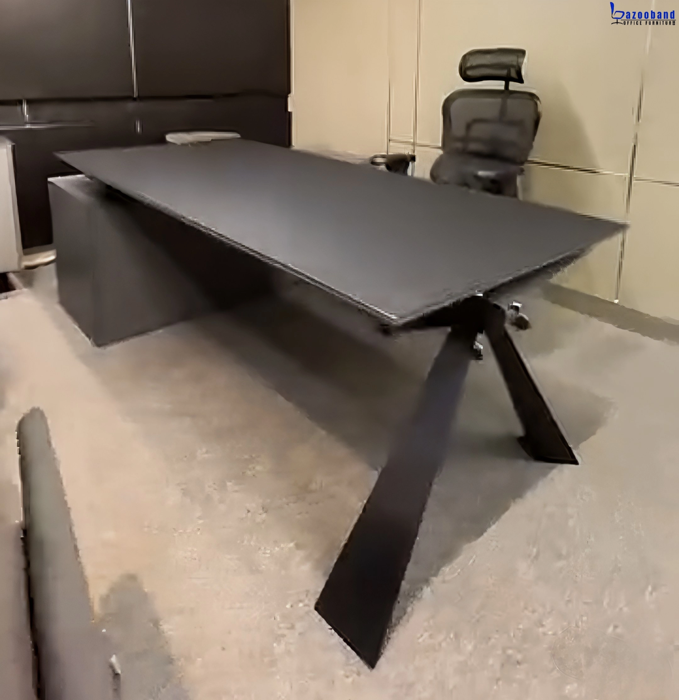 میز مدیریت ترکیب ام دی اف و پایه فلزی کد 1012