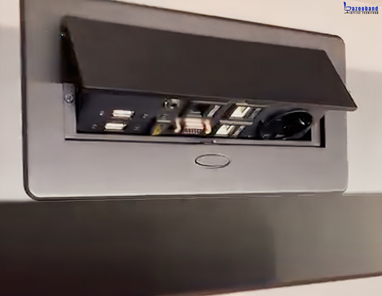 میز مدیریت ترکیب ام دی اف و پایه فلزی کد 1012