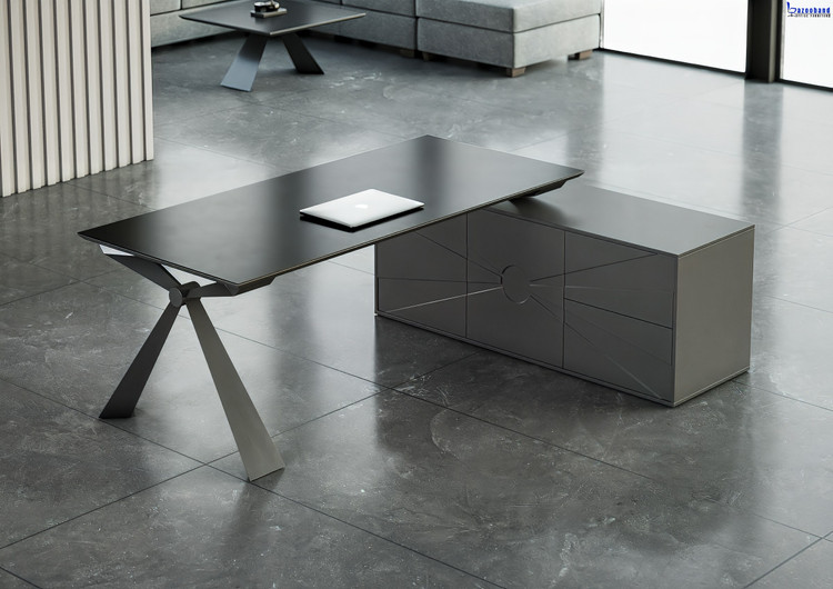 میز مدیریت ترکیب ام دی اف و پایه فلزی کد 1012