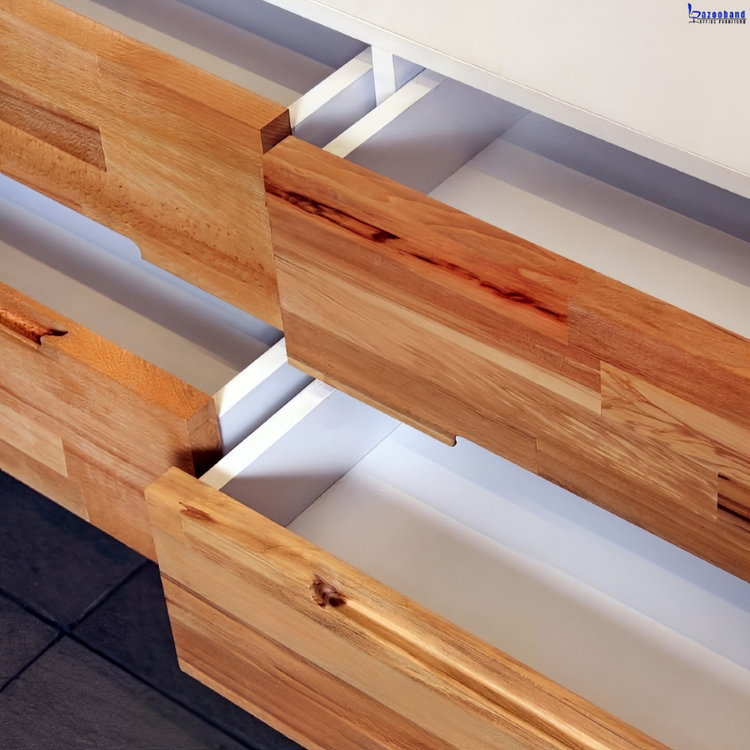 میز مدیریت مدرن با پایه های چوبی کد 1004