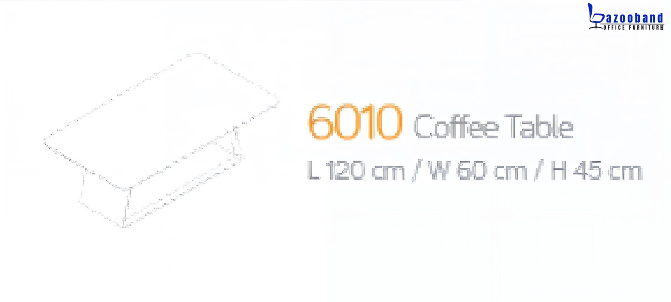 میز جلو مبلی یا کافی تیبل کد 6010