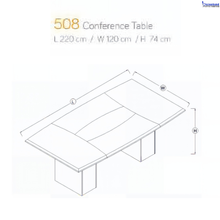 میز کنفرانس بزرگ ام دی اف کد 508