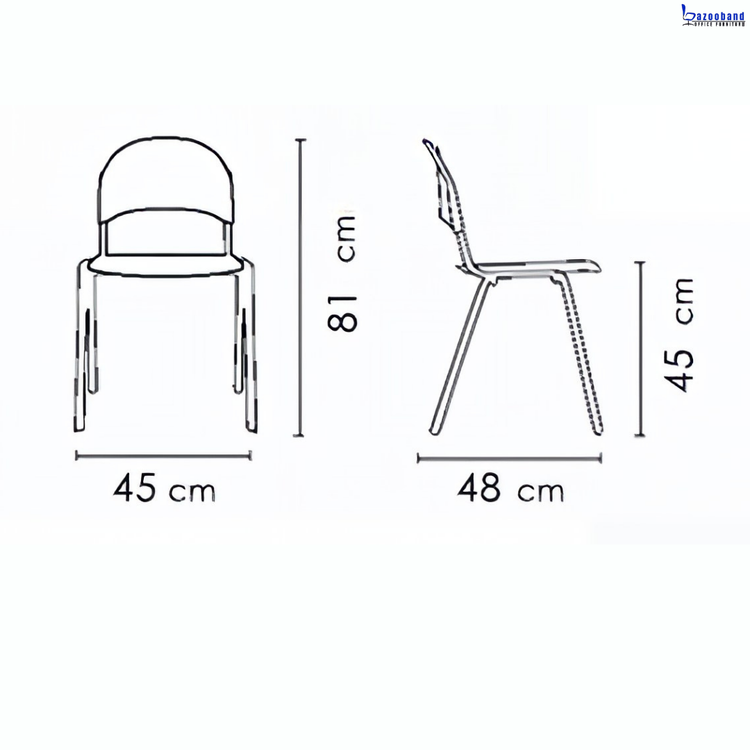 صندلی ردیفی فایبرگلاس مدل متال