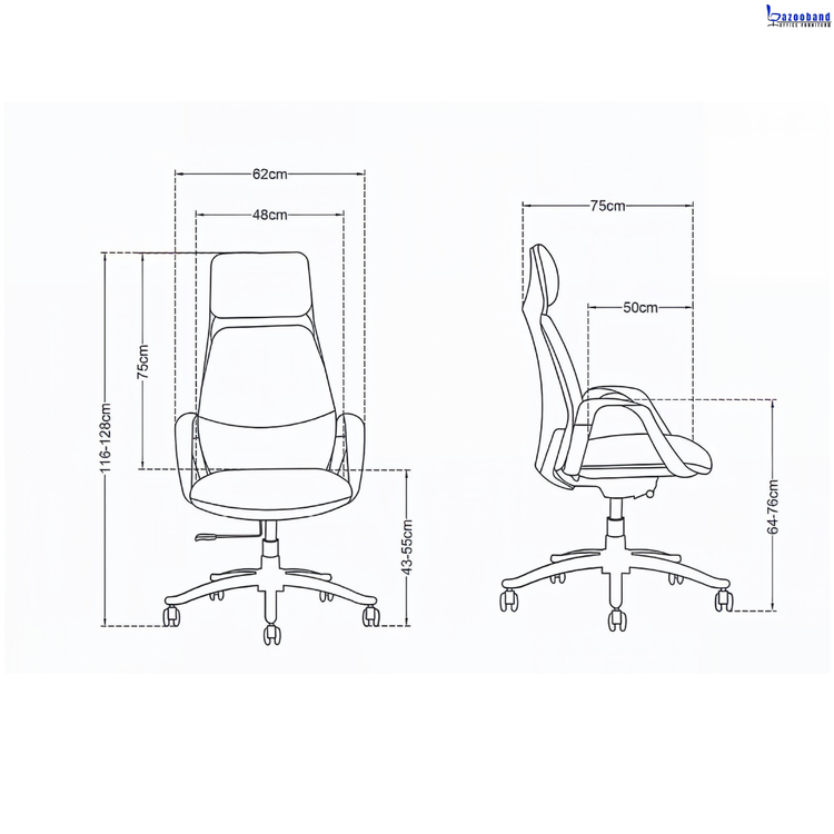 صندلی مدیریت گردان کد T03-A