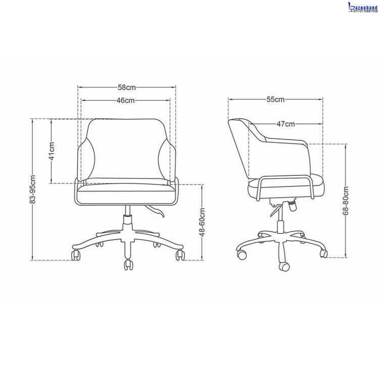 صندلی گردان کد E101