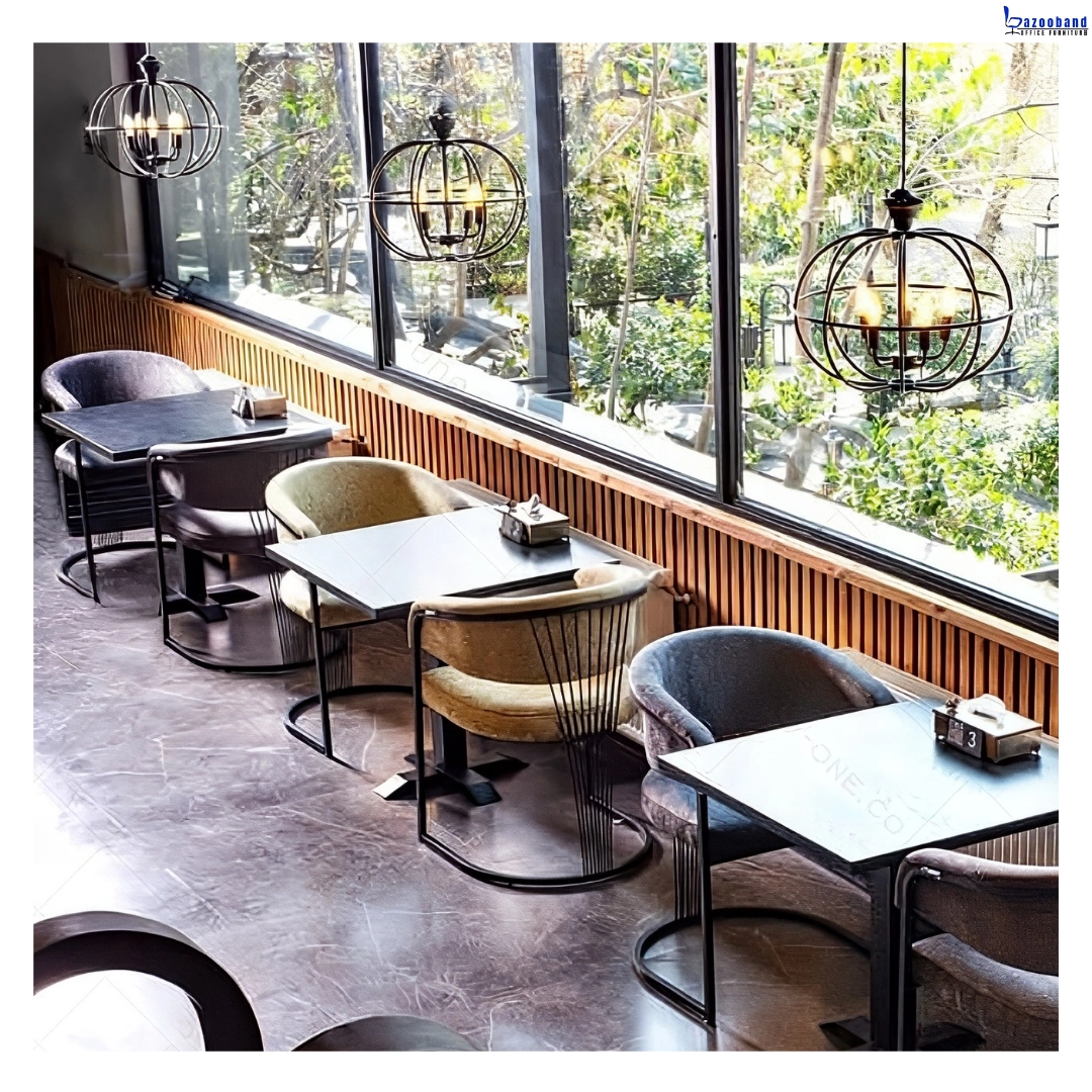 صندلی پایه کوتاه فلزی مدل آلیسون